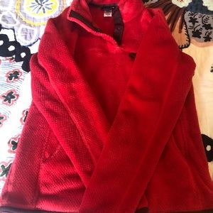 Patagonia pullover, size large, red